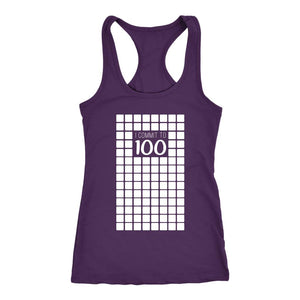 Women's I Commit to 100 Tick Boxes Racerback Tank Top - Obsessed Merch