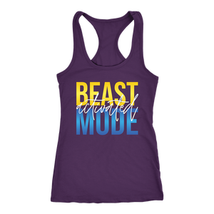 BEAST MODE Activated Womens Workout Tank Six45 Inspired Shirt Ladies Coach Challenger Gift