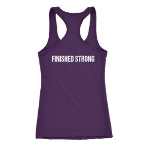 80 Day #Obsessed with Finished Strong Back Womens Workout Racerback Tank Top