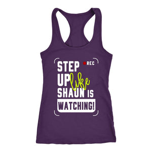 Step Up Tank, Shaun Cam is Watching! Womens Rise Commit Conquer Shirt, Coach Gift - Obsessed Merch