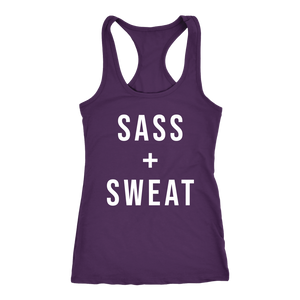 SASS + SWEAT Dance Workout Tank Womens Dancing Tank Top Coach Challenger Gift