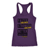Faster. Stronger. Better. Womens Workout Tank - Purple