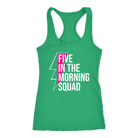 Image of 5AM Squad Womens Morning Workout Tank Five In The Morning Squad Fitness Coach Gift MM100