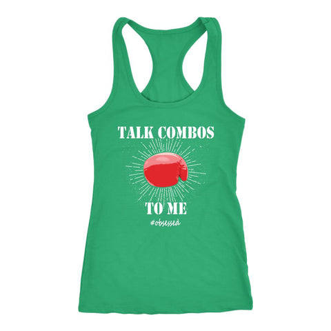 Image of Talk Combos To Me, 10 Boxing Rounds Womens Tank, Woman Boxer Shirts, Coaching Gift