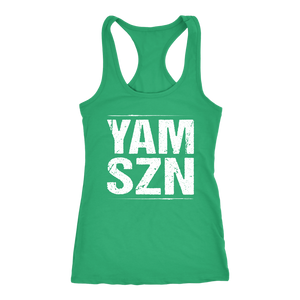YAM SZN Workout Tank Womens It's Yam Season Shirt 6-45 Inspired Coach Challenge Group Gift | White Edition