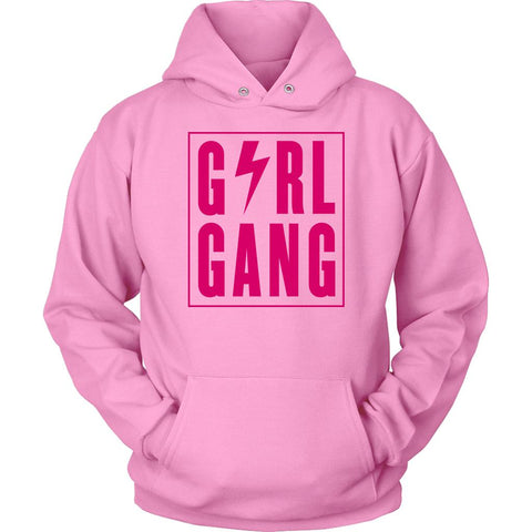 Image of Girl Gang Be 100 Hoodie, Womens Lightning Bolt Workout Sweatshirt, Ladies Coach Pullover - Obsessed Merch