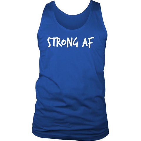 L4: Finisher Strong AF Finished Sore Men's Cotton Tank Top - Obsessed Merch