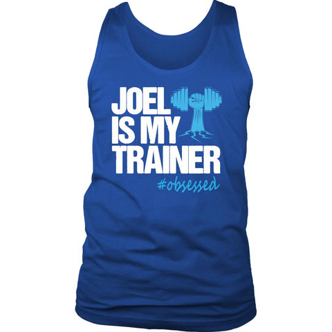 Image of L4: Men's Joel Is My Trainer 100% Cotton Tank - Obsessed Merch