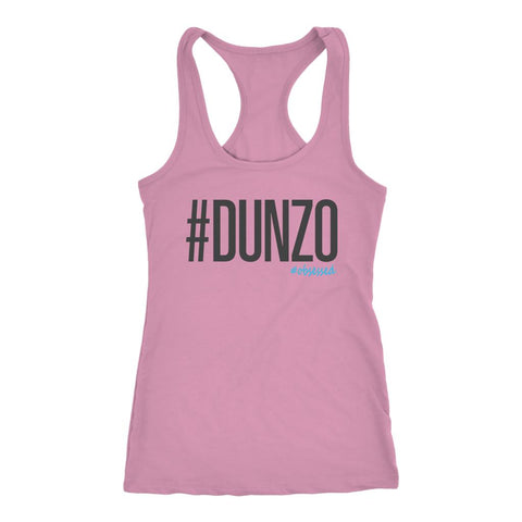 Image of #Dunzo Tank, Womens Racerback Shirt, Liifting Coach Gift - Obsessed Merch