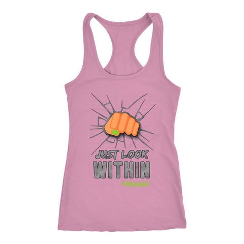 Image of T:20 Woman's Just Look Within Shaun Motivation Racerback Tank Top - Obsessed Merch